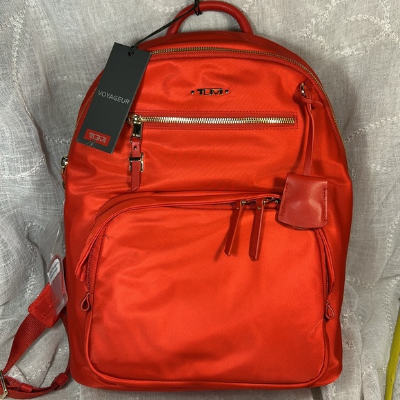 NWT Tumi Carson Voyageur backpack in rare red - Picture 3 of 16
